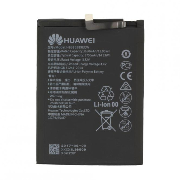 Akku Original Huawei HB386589ECW für Honor View 10, Mate 20, Nova 3, P10 Plus, 3750mAh, 3.82V