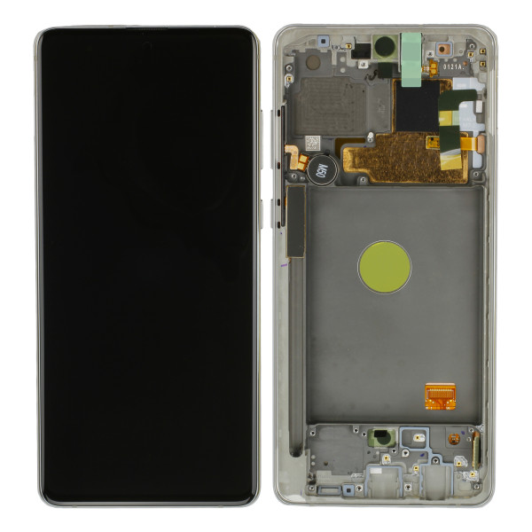 LCD Kompletteinheit inkl. Frontcover für Samsung Galaxy Note 10 Lite N770F, silber