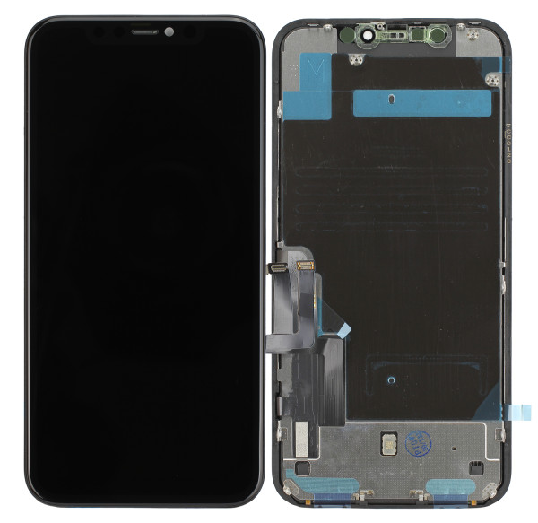 LCD-Displayeinheit komplett inkl. Touchscreen für iPhone 11, schwarz, refurbished