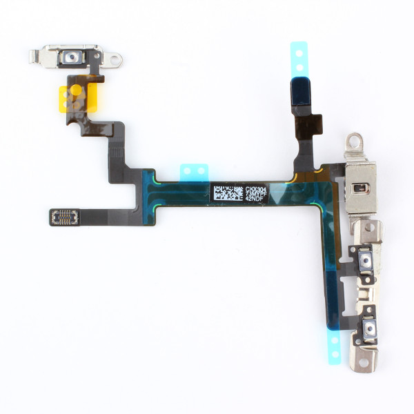 Powertaste (Ein- / Austaste), Lautstärketaste und Klammer, mit Flexkabel, passend für iPhone 5