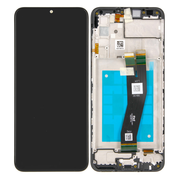LCD-Kompletteinheit für Samsung Galaxy A02s A025G, schwarz ( EU Vers.)