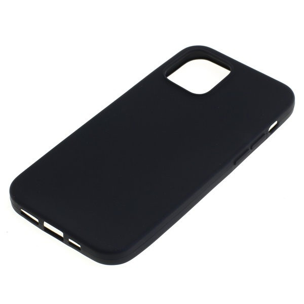 BackCase / Schutz-Hülle für Apple iPhone 12, 12 Pro aus flexiblem TPU, schwarz