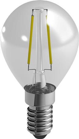 LED-Tropfenlampe (Faden) Duracell E14, 230V, 2.5W, A++, warmweiß 2700K, nicht dimmbar