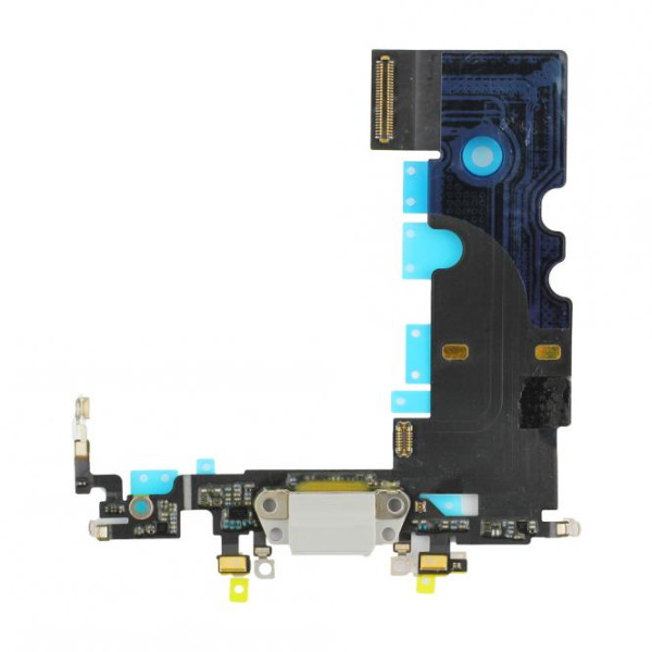 Dock-Connector-Lightning-Anschluß, Audio-Buchse, Mikrofon, Antenne, Flexkabel, für iPhone 8, grau