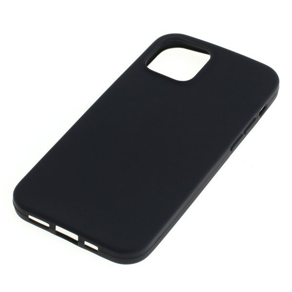 BackCase / Schutz-Hülle für Apple iPhone 12, 12 Pro aus flexiblem TPU, schwarz