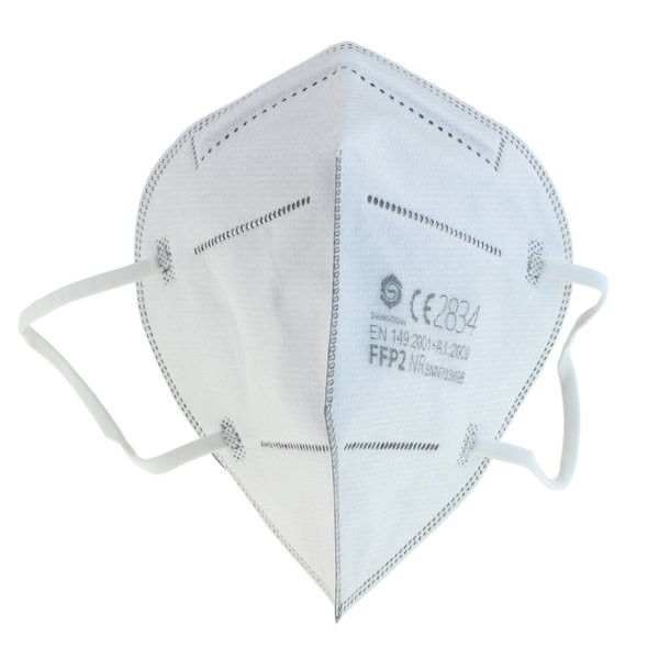 2x Schutzmaske FFP2 DIN EN149, faltbar, mit anpassbarem Nasenbügel- (2er Packung)